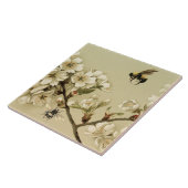 HONINGBIJEN EN WILDE ROZEN MONOGRAM TEGELTJE (Zijkant)