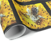Honingbijen en zonnebloemen cadeaupapier (Rol Hoek)