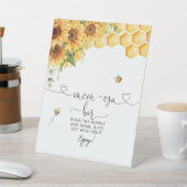 Honingbijen en zonnebloemen: Mam-osa Bar Reclamebord Met Voetstuk (Insitu)