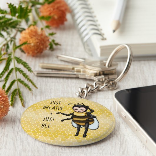 Honingbijen enkel Breedte en Sleutelhanger van gew (Zijkant)