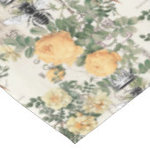 honingbijen Ephemera Geel Floral Patroon Tafelkleed (Gekanteld)