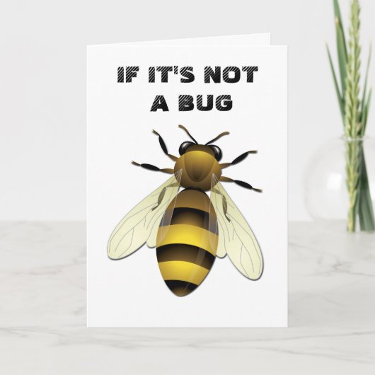 Honingbijen Feestdagen Kaart (Voorkant)