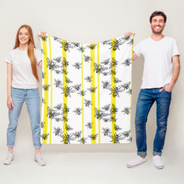 Honingbijen! Fleece Blanket Deken
