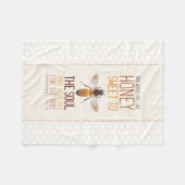 Honingbijen Fleece Deken (Voorkant (Horizontaal))