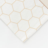 Honingbijen Fleece Deken (Hoek)