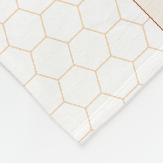 Honingbijen Fleece Deken (Hoek)