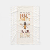 Honingbijen Fleece Deken (Voorkant)