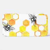 Honingbijen: geel Waterverf Case-Mate iPhone Case (Achterkant (horizontaal))