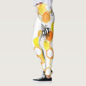 Honingbijen: geel Waterverf Leggings (Links)