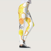Honingbijen: geel Waterverf Leggings (Rechts)
