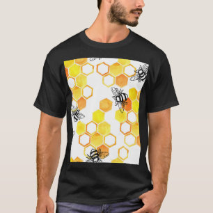 Honingbijen: geel Waterverf T-shirt
