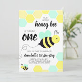 Honingbijen Genderneutraal eerste geboorte Kaart (Staand voorkant)