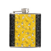 Honingbijen Heupfles (Voorkant)