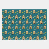 Honingbijen Hive Design Wrapping Paper (Voorkant 2)