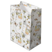 Honingbijen, hommels en Baby in een naadloos patro Medium Cadeauzakje (Voorkant Gekanteld)