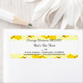 Honingbijen Honeycomb 0,75 x 2,25 inch Editable La Etiket (Insitu)