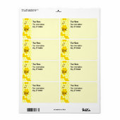 Honingbijen Honeycomb Aangepaste verzendlabels Etiket (Full Sheet)