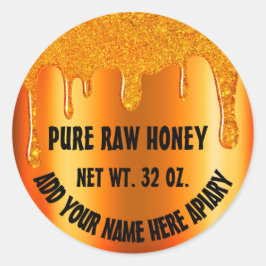 Honingbijen Honeycomb. Apiary Drives Organi Ronde Sticker