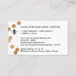  honingbijen Honeycomb Apiary Gedrukt Visitekaartje