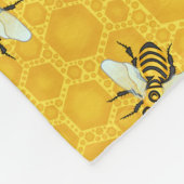 Honingbijen Honeycomb Beehive Bee Natuur Patroon Fleece Deken (Hoek)