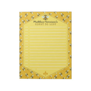 Honingbijen Honeycomb Bumble Bee Honey Do List Aan Notitieblok