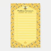 Honingbijen Honeycomb Bumble Bee Honey Do List Aan Post-it® Notes (Voorkant)
