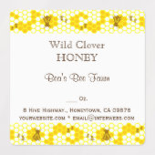 Honingbijen Honeycomb Editable 1,5-inch Square Lab Labels (Design 1)