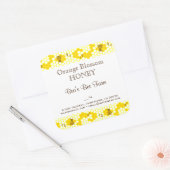 Honingbijen Honeycomb Editable 3-inch Square Stick Vierkante Sticker (Envelop)