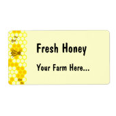 Honingbijen Honeycomb Eigen Label of adreslabel (Voorkant)