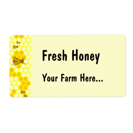 Honingbijen Honeycomb Eigen Label of adreslabel (Voorkant)