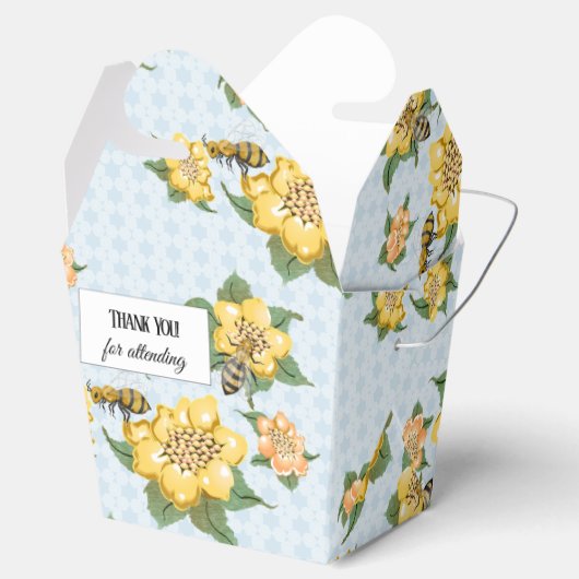 Honingbijen Honeycomb Shower Bedankdoosjes (Geopend)