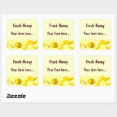 Honingbijen Honeycomb Stickers met aangepast etike (Vel)