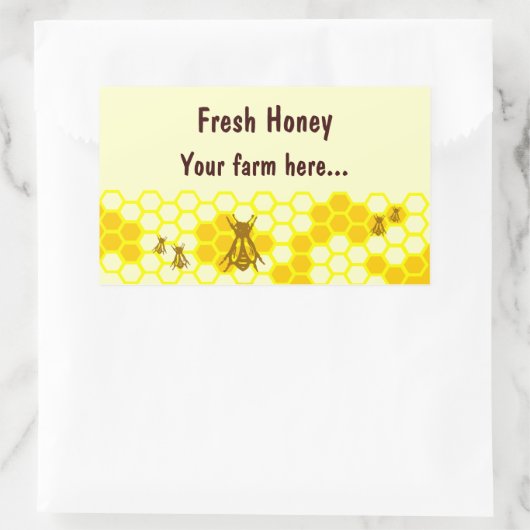 Honingbijen Honeycomb Stickers met aangepast etike (Tas)