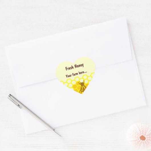 Honingbijen Honeycomb Stickers met aangepast etike (Envelop)