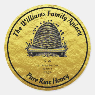 Honingbijen honingbijen Goud Apiary Label   Honing