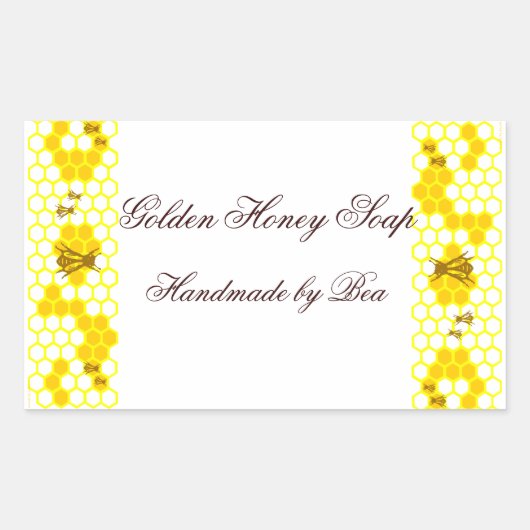 Honingbijen, honingraat, aangepaste Stickers voor  (Voorkant)