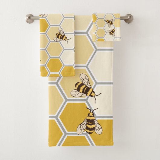 Honingbijen & Honingraat Bad Handdoek (Insitu)
