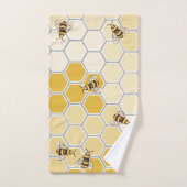 Honingbijen & Honingraat Bad Handdoek (Handdoek)