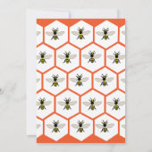 Honingbijen Honingraat Mama naar Bee Baby shower Kaart (Achterkant)