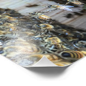 Honingbijen houden handen vast foto afdruk (Hoek)