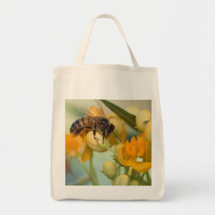 Honingbijen in de lente-canvas tas