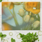 Honingbijen in de lente keukendoek theedoek (Gevouwen)