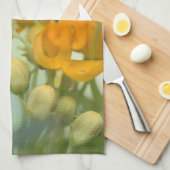 Honingbijen in de lente keukendoek theedoek (Quarter Fold)