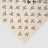 Honingbijen in de vlucht op Creamed Honey Achtergr Tissuepapier (Detail)