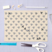 Honingbijen in de vlucht op Creamed Honey Achtergr Tissuepapier (Craft)