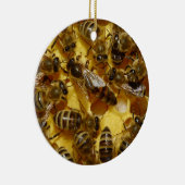 Honingbijen in Hive met koningin in midden Keramisch Ornament (Rechts)