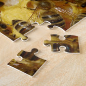 Honingbijen in Hive met koningin in midden Legpuzzel (Zijkant)