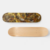 Honingbijen in Hive met koningin in midden Persoonlijk Skateboard (Horizontaal)
