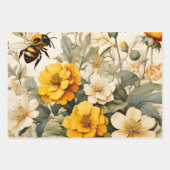  honingbijen in plantaardige producten inpakpapier vel (Voorkant 2)