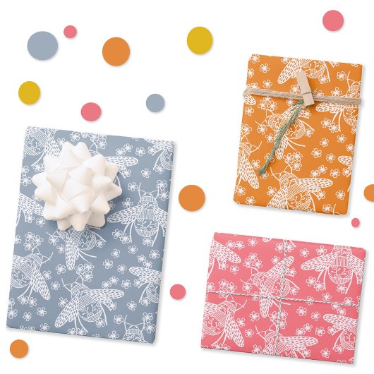 Honingbijen Inpakpapier Vel